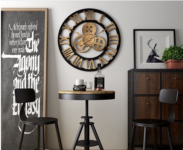 Dizajnové nástenné hodiny MOTO 3 50cm