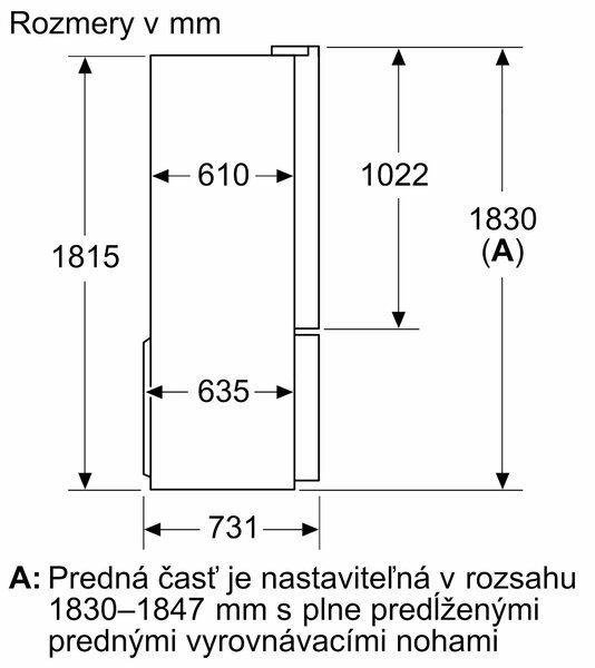 Bosch KFD96APEA - Americká chladnička