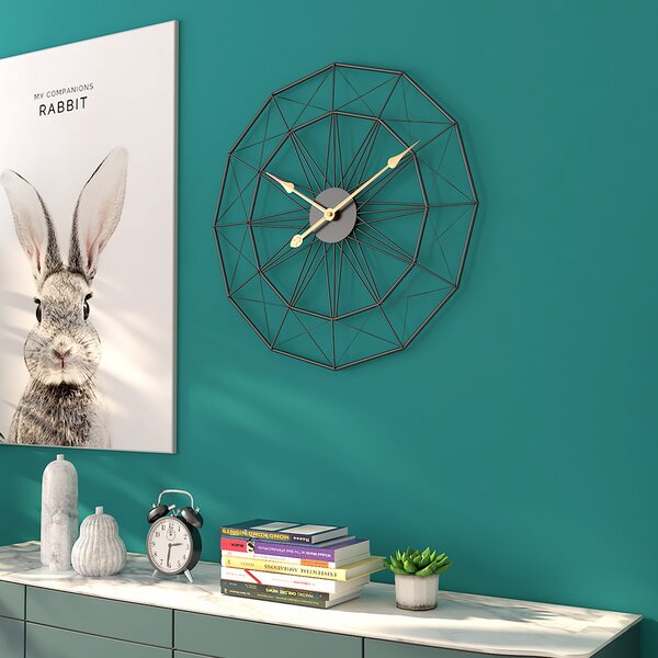 Dizajnové nástenné hodiny Orient black 50cm