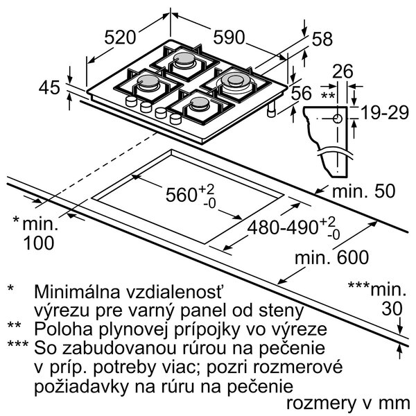 Siemens EP6A6HI10 + kupóny na daľší nákup - Plynová varná doska