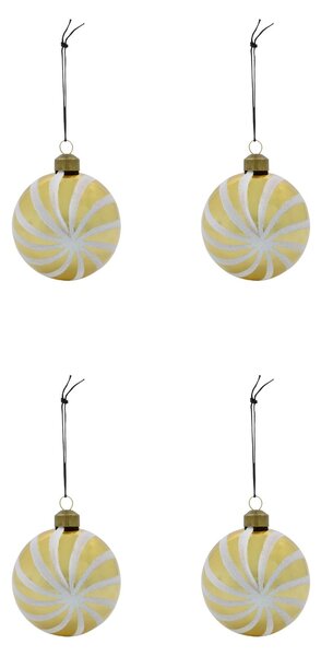 Vianočná ozdoba Delic Golden – set 4 ks