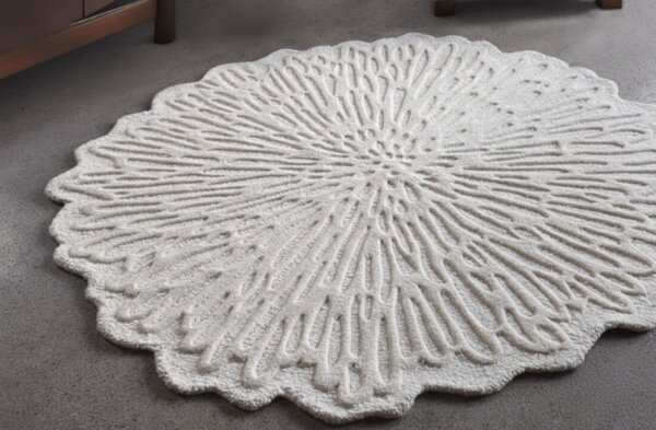 Koberec ASKART 150x150 cm z pravej vlny