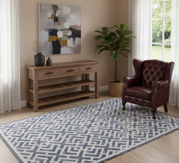 Koberec BOESMAN-III 120x180 cm z pravej vlny a bavlny