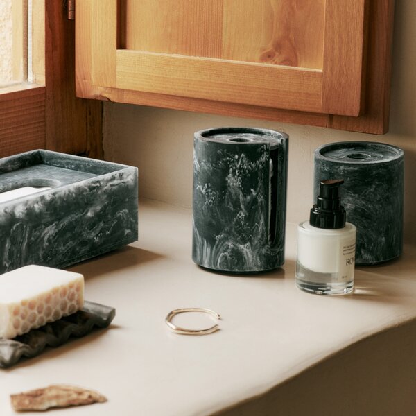 Úložný box Mist, Emerald / Off-White – Ferm Living
