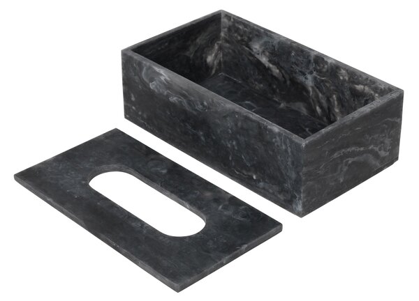 Krabička na vreckovky Mist, Charcoal – Ferm Living