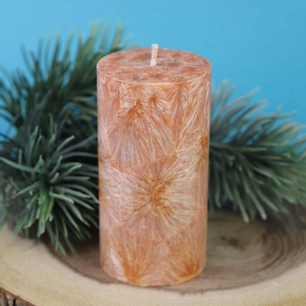 Vonná sviečka pomaranč - škorica, 340g, oranžová