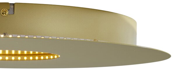 Moderné stropné svietidlo zlaté 40 cm vrátane LED s 3-stupňovým stmievaním - Morning