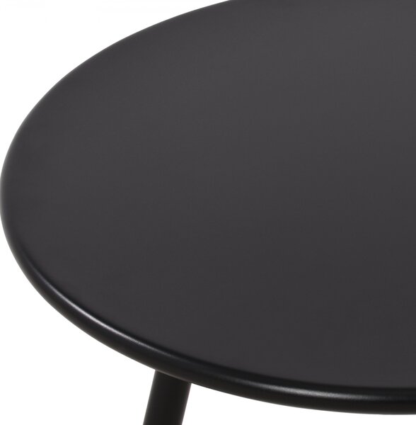 Konferenčný stolík Minot - v45 x Ø60 cm - Čierna