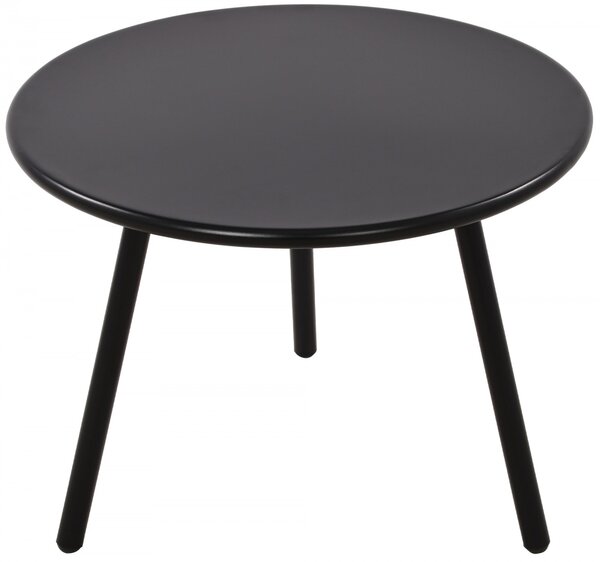 Konferenčný stolík Minot - v45 x Ø60 cm - Čierna