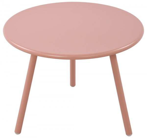 Konferenčný stolík Minot - v45 x Ø60 cm - Ružová