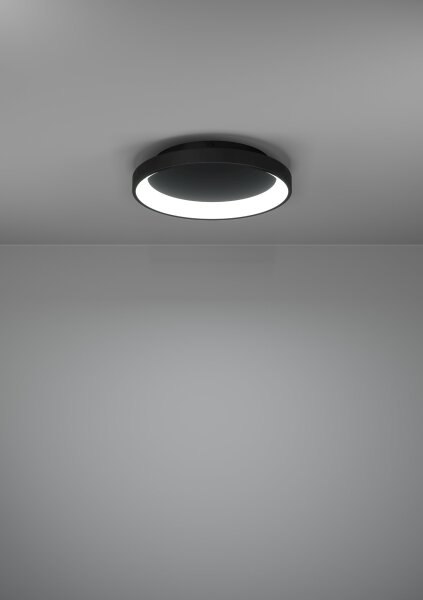 Eglo 901251 - LED Stmievateľné stropné svietidlo LORETELLO LED/12W/230V čierna + DO