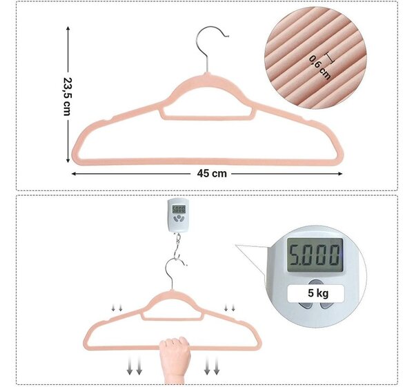 SONGMICS Ramienka Ellen 50 kusov