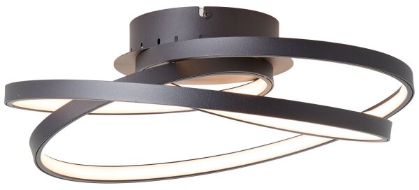 Brilliant - LED Stropné svietidlo LABYRINTH LED/40W/230V pr. 39,5 cm čierna