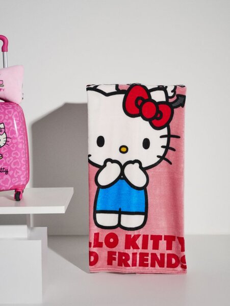 Sinsay - Deka s potlačou Hello Kitty - pastelová ružová