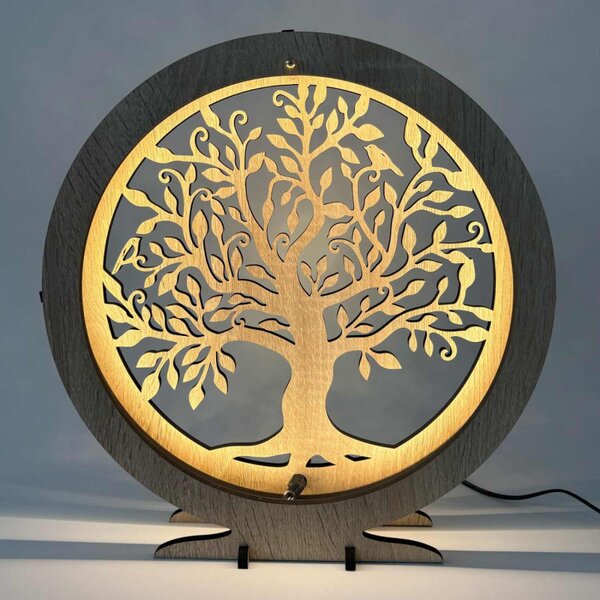 LED lampa Strom života – Luxusná drevená dekorácia | SENTOP LED0560