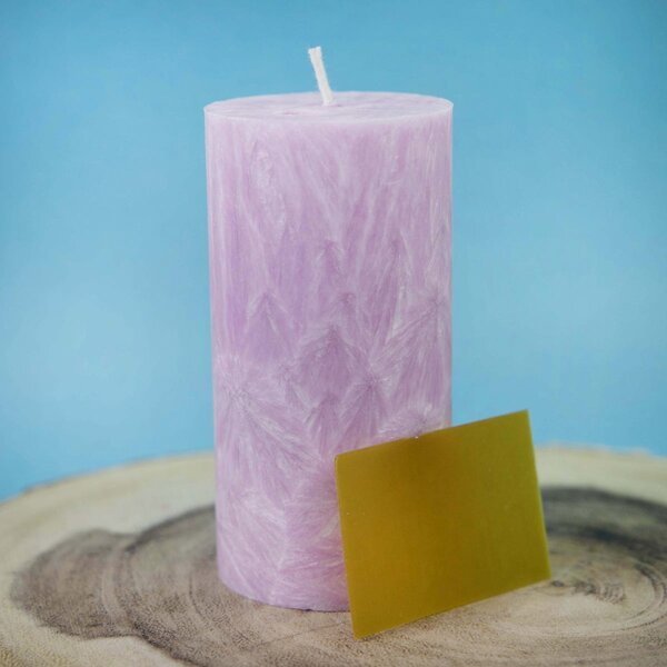 Sviečka želania Astron - valec 11 cm, Púdrová ružová