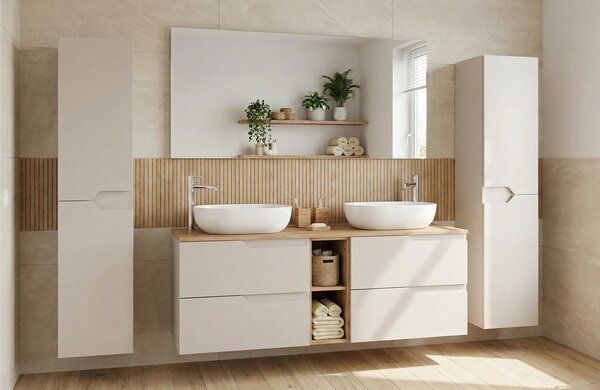 MODERN kašmír K120DC závesná skrinka pod umývadlo 120 cm