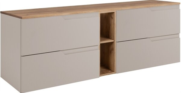 MODERN kašmír K140DC závesná skrinka pod umývadlo 140 cm