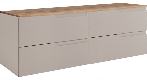 MODERN kašmír K160DC závesná skrinka pod umývadlo 160 cm