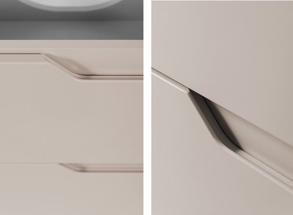 MODERN kašmír K120DC závesná skrinka pod umývadlo 120 cm