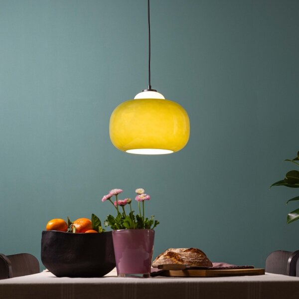 Brilliant - Luster na lanku BLOP 1xE27/60W/230V zelená