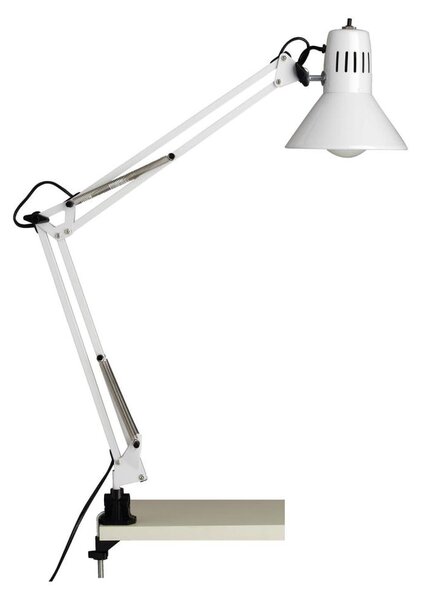 Brilliant - Stolná lampa s klipom HOBBY 1xE27/40W/230V biela