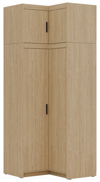 MEBLINE Rohová skriňa ELENI 2D olejovaný dub
