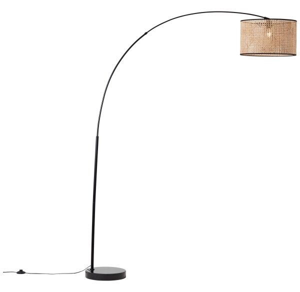 Brilliant - Stojacia lampa WILEY 1xE27/60W/230V čierna/béžová