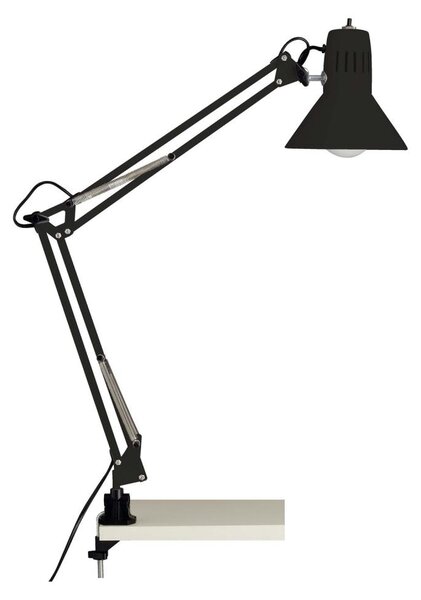Brilliant - Stolná lampa s klipom HOBBY 1xE27/40W/230V čierna