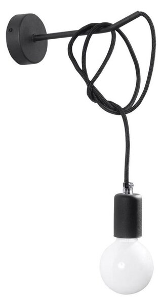 Nástenné svietidlo EDISON 1xE27/60W/230V čierna