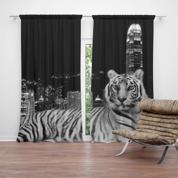 Sablio Záves Mestský tiger: 2 ks 140x250 cm