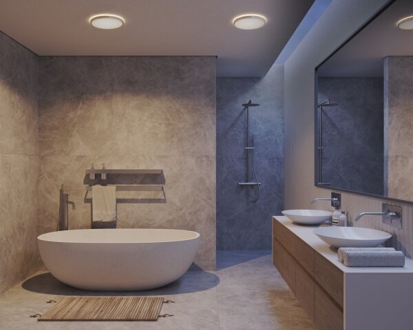 Nordlux - LED stmievateľné kúpeľňové stropné svietidlo OJA LED/19W/230V 3000/4000K IP54 priemer 43 cm