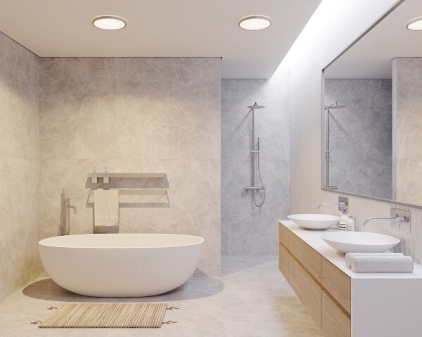 Nordlux - LED stmievateľné kúpeľňové stropné svietidlo OJA LED/19W/230V 3000/4000K IP54 priemer 43 cm