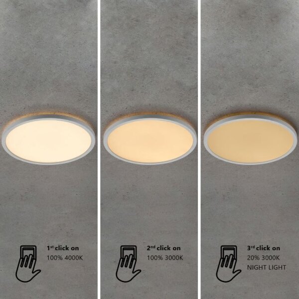 Nordlux - LED stmievateľné kúpeľňové stropné svietidlo OJA LED/19W/230V 3000/4000K IP54 priemer 43 cm