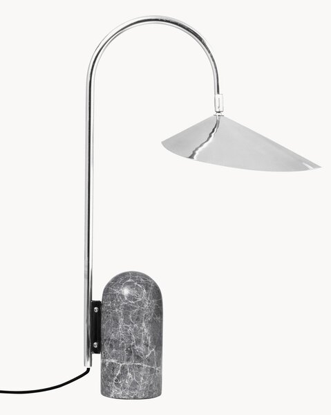 Veľká nastaviteľná stolová lampa's mramorovým podstavcom Arum
