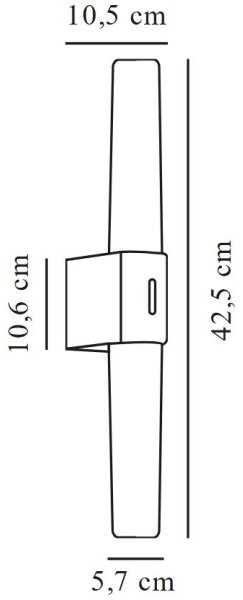 Nordlux - LED kúpeľňové osvetlenie zrkadla HELVA LED/9W/230V IP44