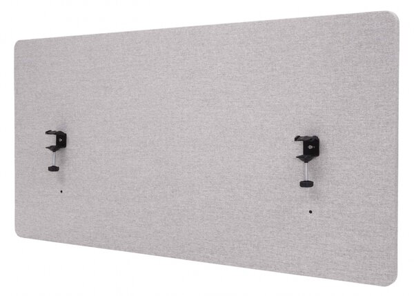 Akustický panel na stôl HWC-G75 - dvojstenná látka/textil - 60x120 - sivá