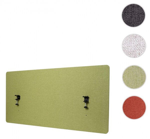 Akustický panel na stôl HWC-G75 - dvojstenná látka/textil - 60x120 - zelená
