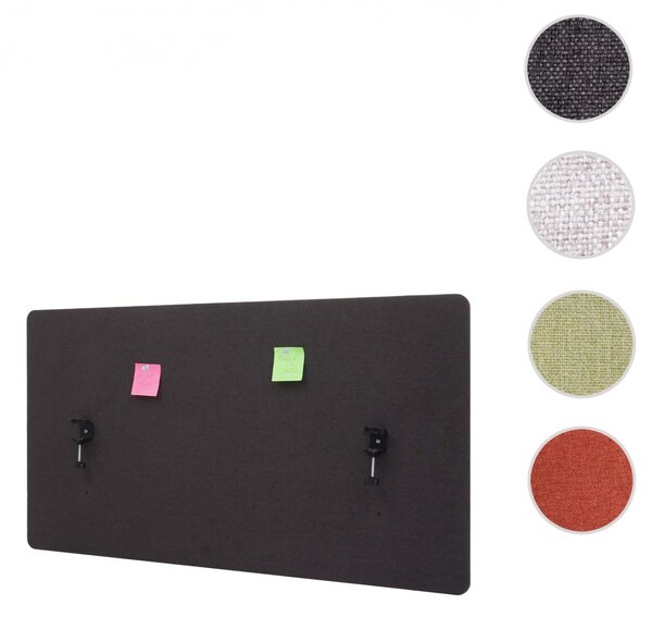 Akustický panel na stôl HWC-G75 - dvojstenná látka/textil - 60x120 - hnedo-sivá