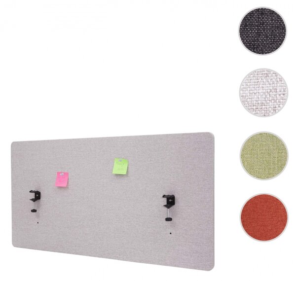Akustický panel na stôl HWC-G75 - dvojstenná látka/textil - 60x160 cm - zelená