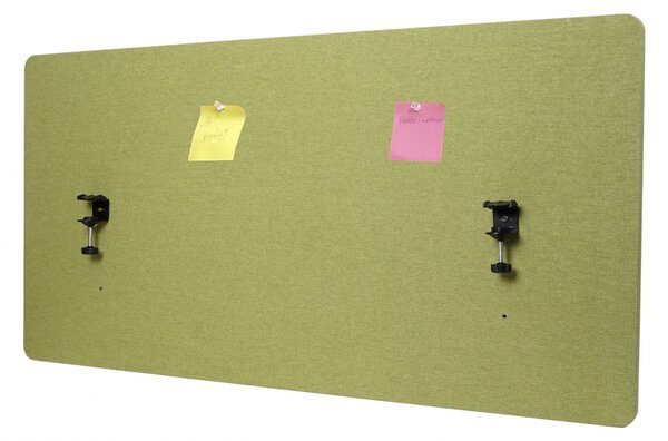 Akustický panel na stôl HWC-G75 - dvojstenná látka/textil - 60x120 - zelená