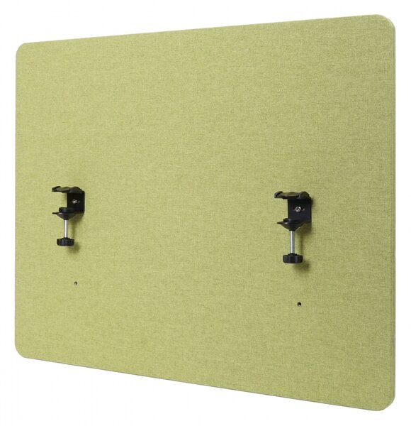Akustický panel na stôl HWC-G75 - dvojstenná látka/textil - 60x75cm - zelená