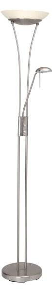 Brilliant - LED stmievateľná stojacia lampa FINN 2xLED/13W/230V matný chróm