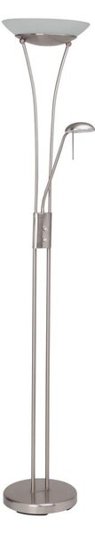 Brilliant - LED stmievateľná stojacia lampa FINN 2xLED/13W/230V matný chróm