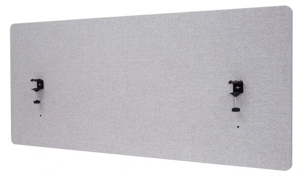 Akustický panel na stôl HWC-G75 - dvojstenná látka/textil - 60x140 - sivá