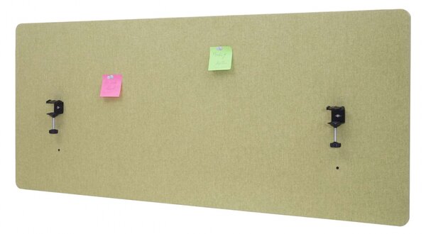 Akustický panel na stôl HWC-G75 - dvojstenná látka/textil - 60x140 - zelená