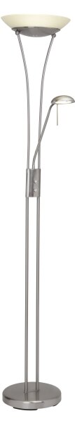 Brilliant - LED stmievateľná stojacia lampa FINN 2xLED/13W/230V matný chróm