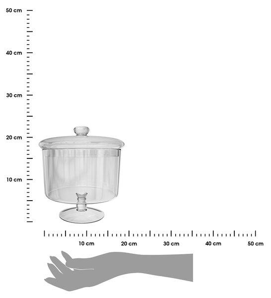 Sklenená nádoba na potraviny Clear Gateaux 1,8l