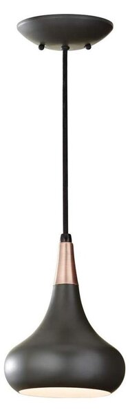 Feiss FE-BESO-P-S-DBZ - Závesný luster BESO na lanku 1xE27/60W/230V, pr. 17,9 cm, čierna/medená