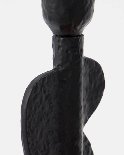 Kovový svietnik Donna Black 20 cm
